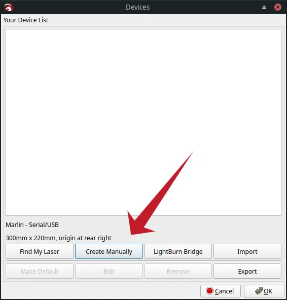 Create Manually