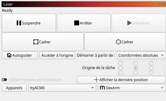Panneau Laser