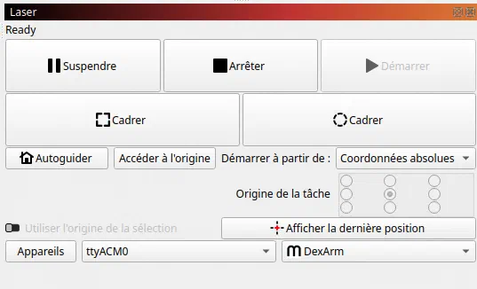 Panneau Laser
